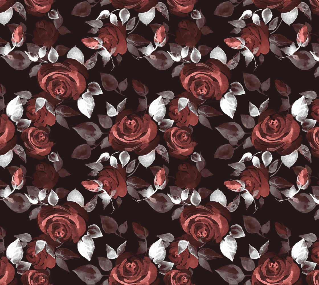 Red roses on black preview