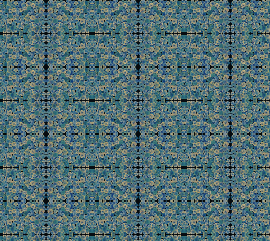 Aperçu de Fabric - Blue Hydrangea - Floral Sewing Project*Choice of Material*Fashion*Home Decor
