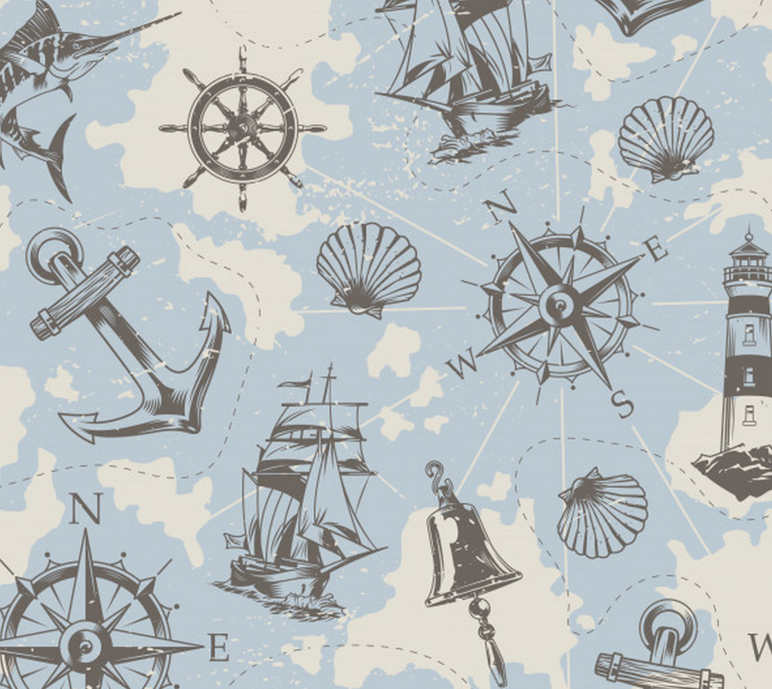 Aperçu de Vintage Nautical Fabric