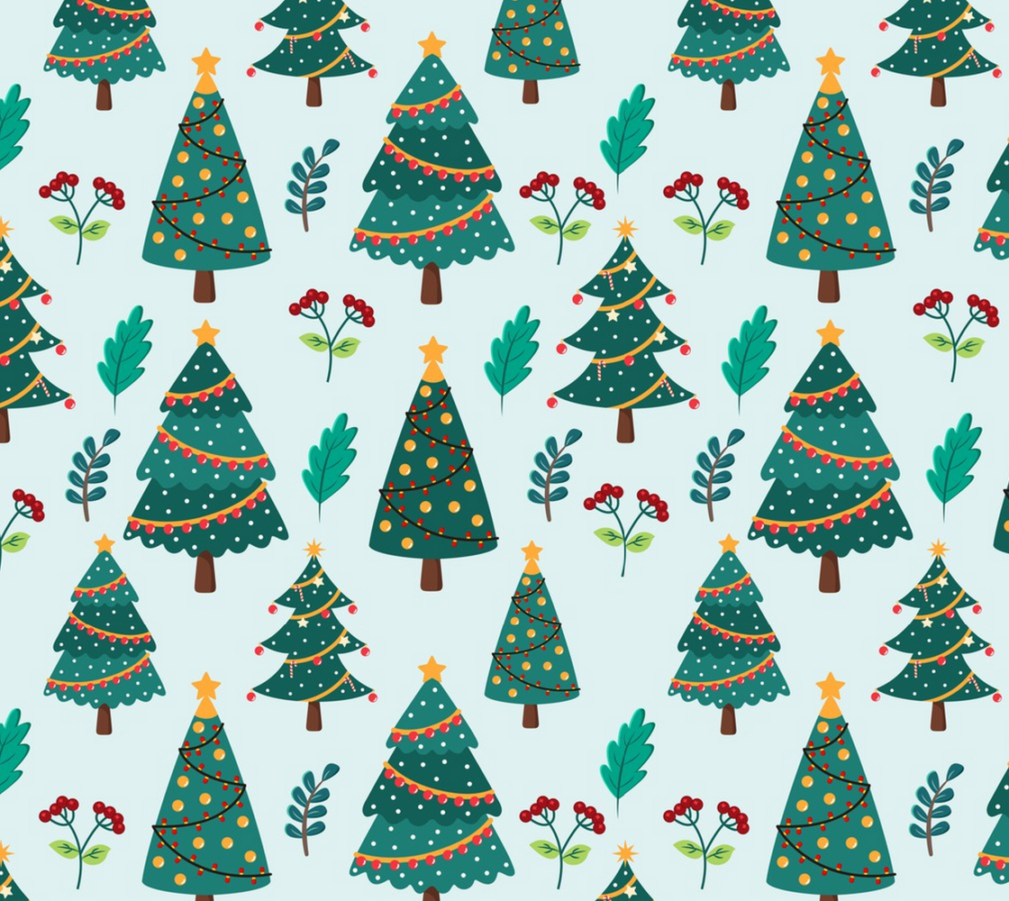 Aperçu de Cute Colorful Christmas Trees