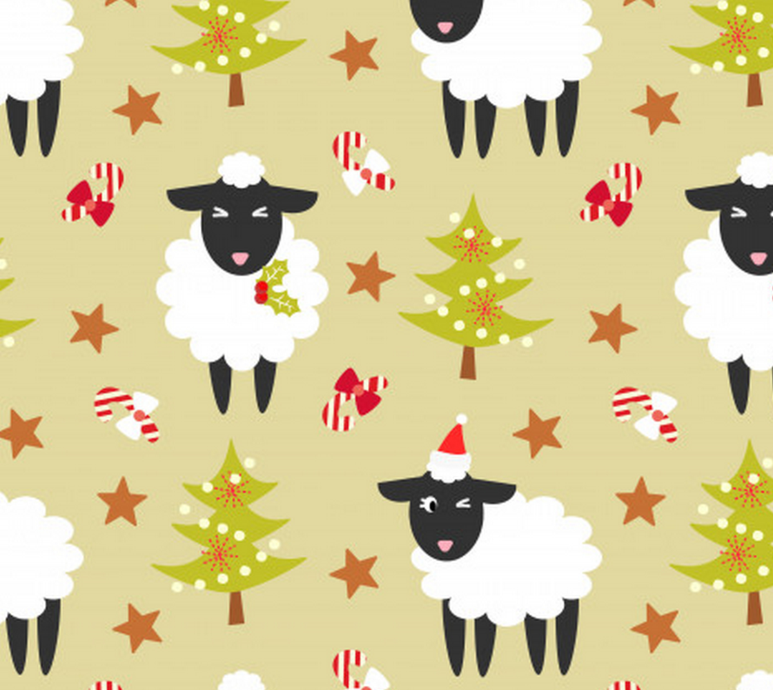 Aperçu de Adorable Holiday Black Sheep