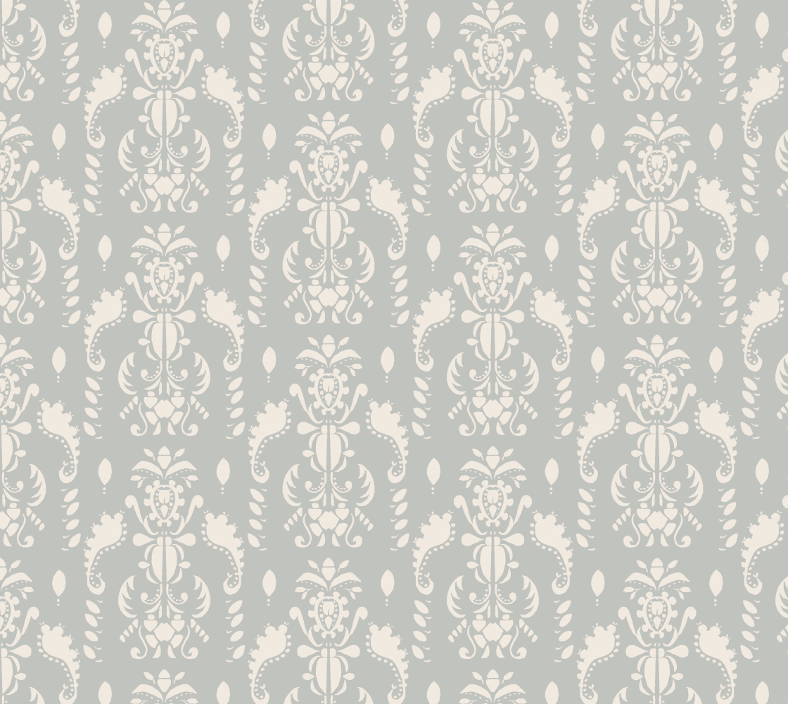 Gray and White Damask preview