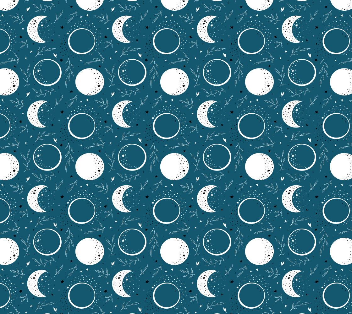 Lunae teal fabric preview