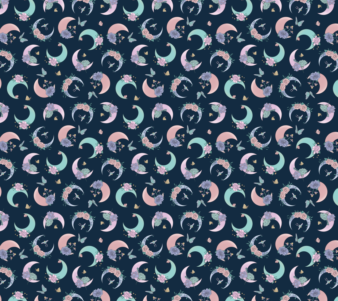 Fly me to the moon navy tossed preview