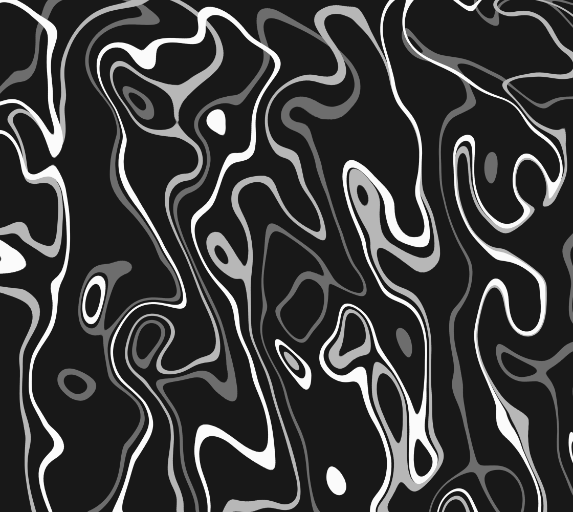 Aperçu de Black and white damascus abstract pattern