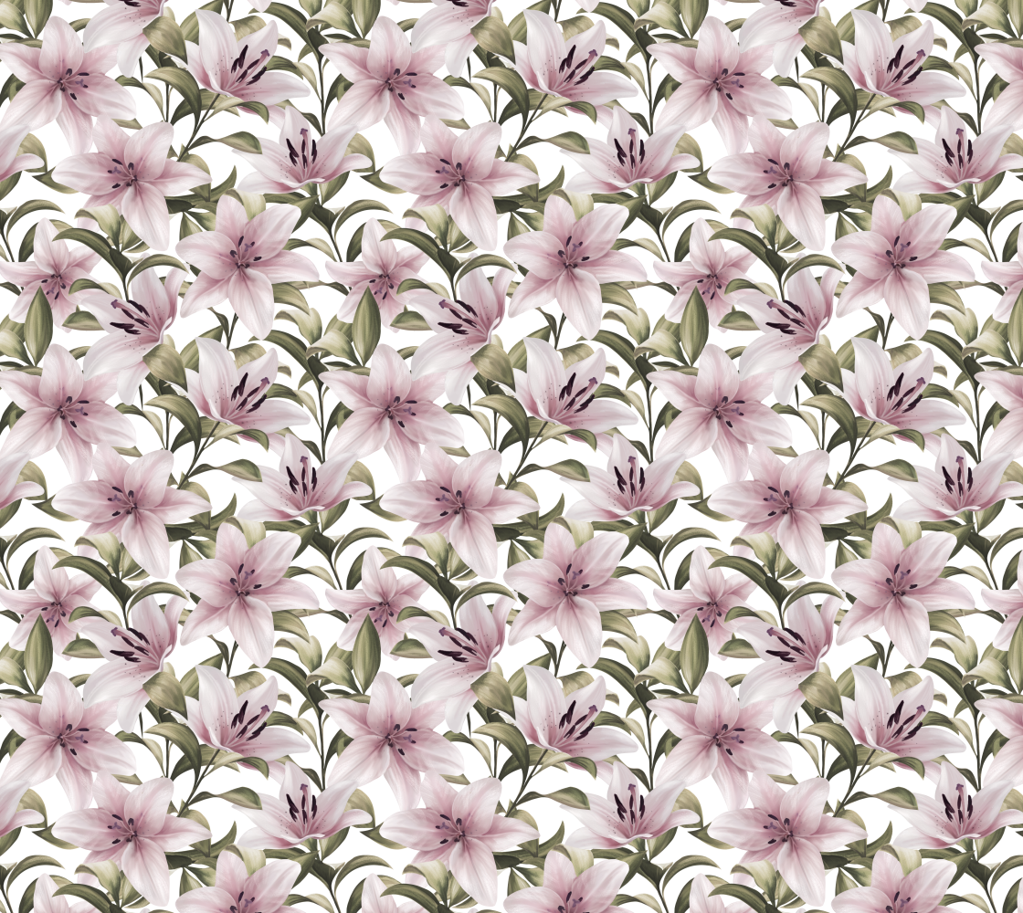 Aperçu de Lily flowers. Floral pattern