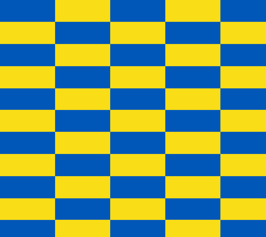 Aperçu de Blue and gold Ukraine Flag Pattern Fabric, AWSSG