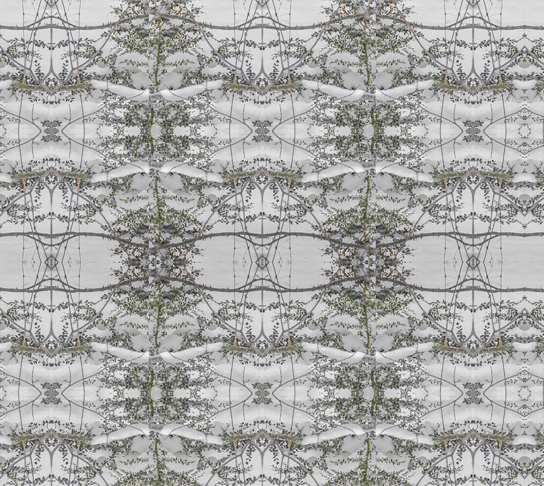 Nature Collage Silver Pattern preview