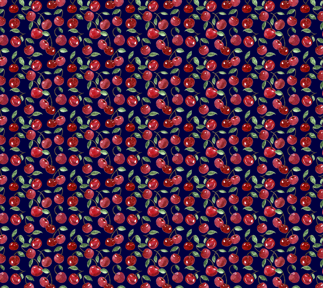 Ripe Cherries On Navy preview