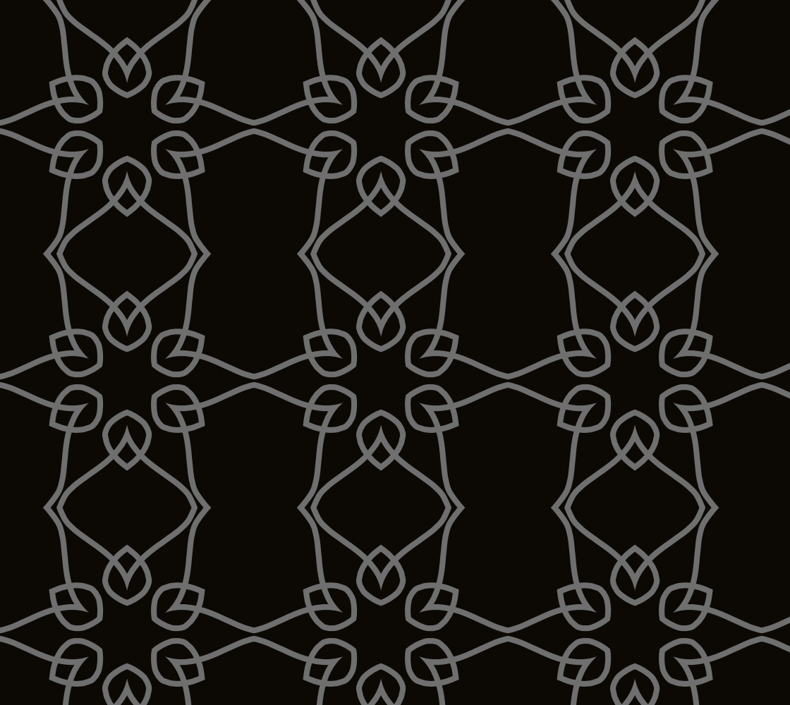 Petal Pattern in Gray on Black preview