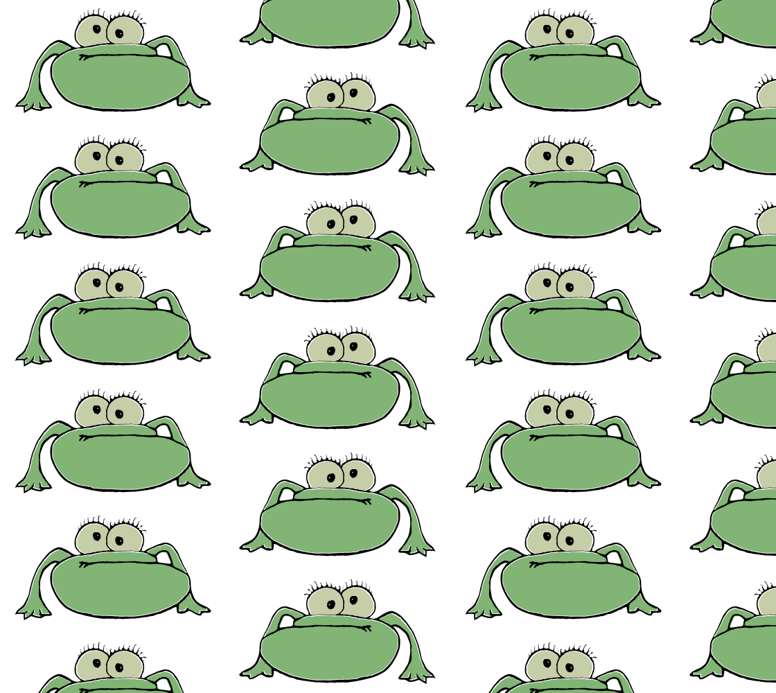 Aperçu de Funny frog cartoon drawing motif pattern