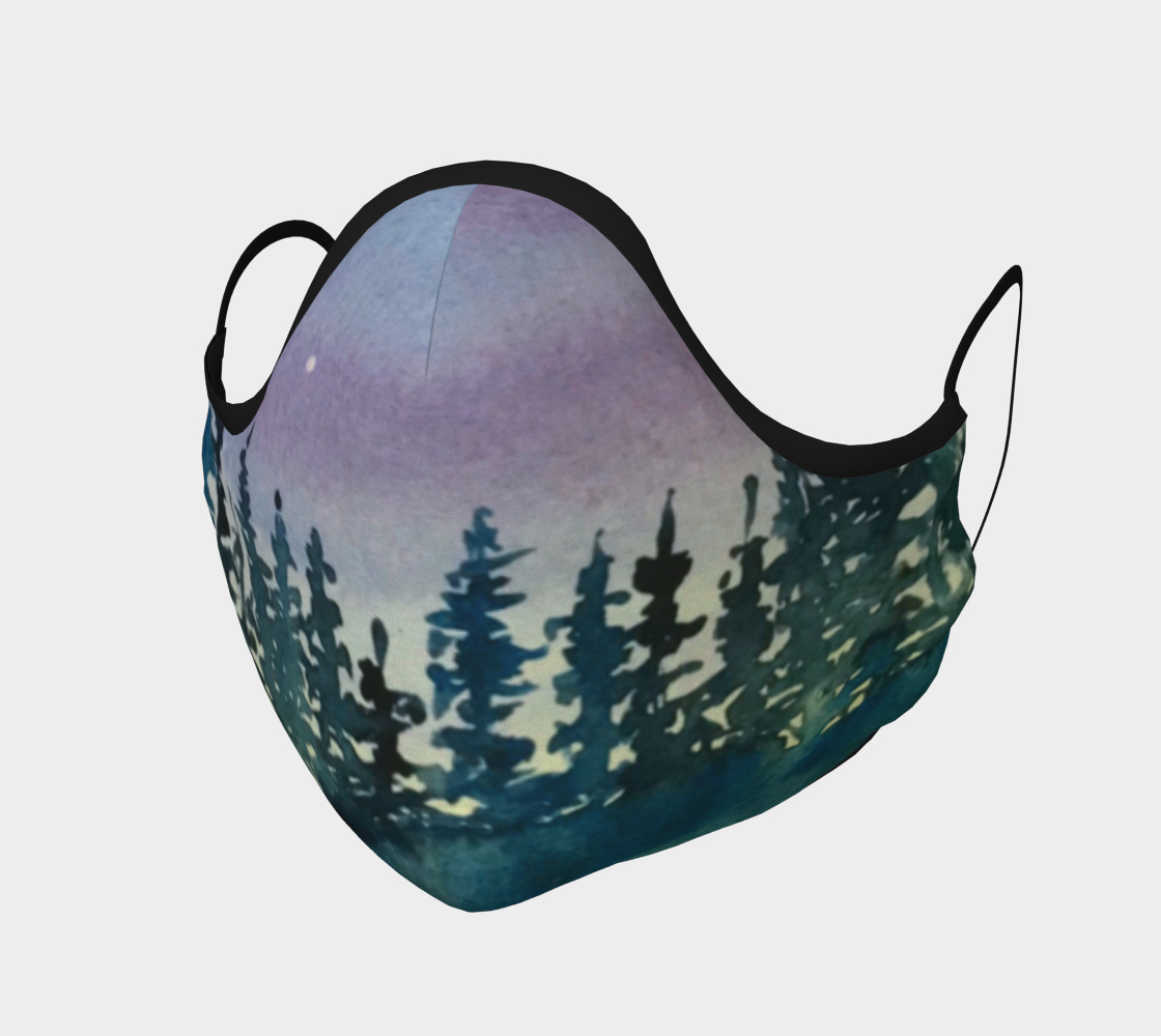 Masque Forêt boréale 3D preview