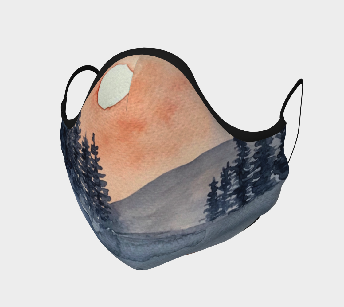 Masque Paysage aquarelle   aperçu