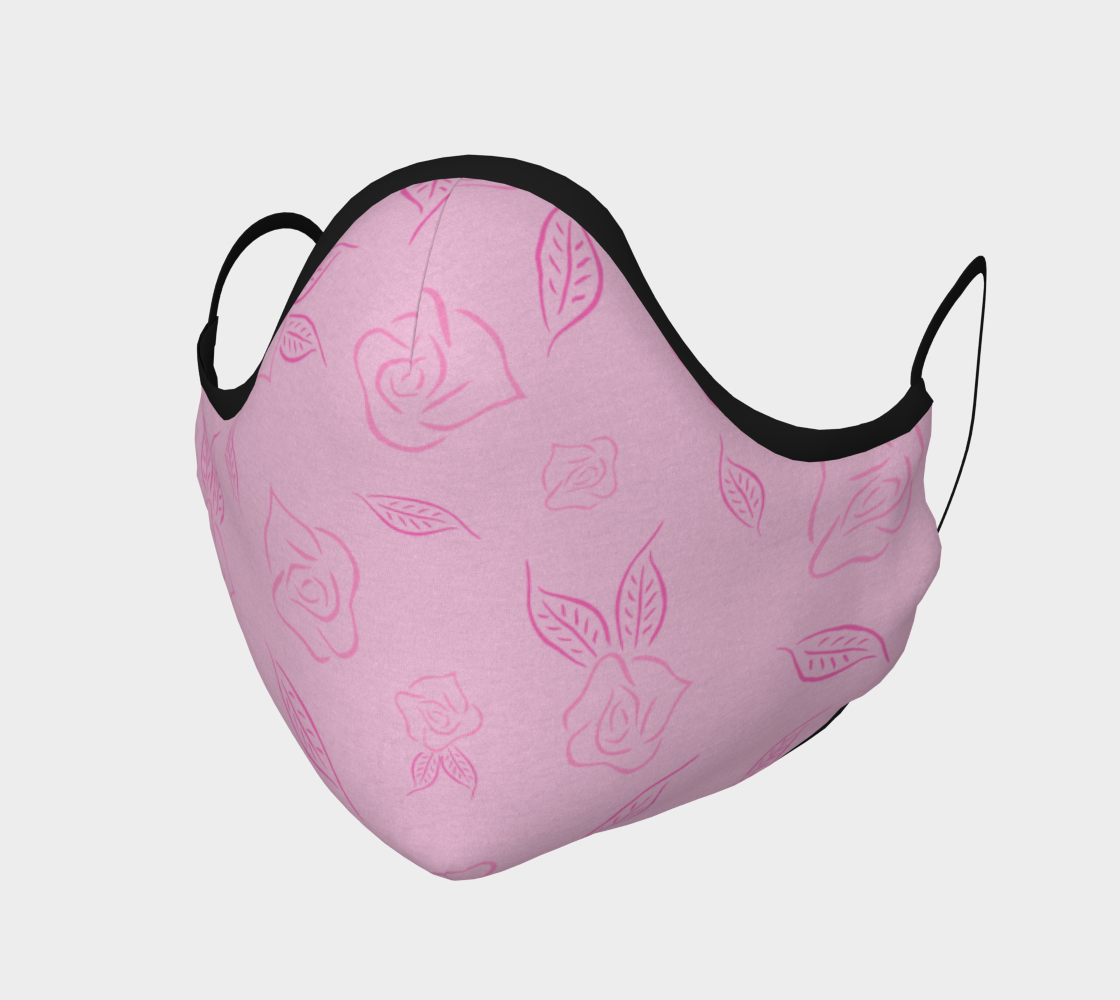 Cartoon Rose Face Covering preview #1