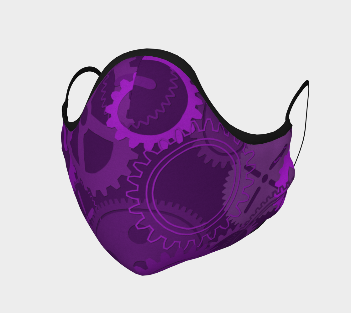 Purple Steampunk Face Mask preview
