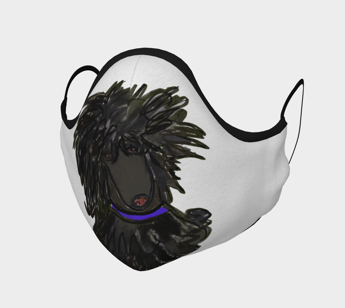 FACE MASK - Black Jack Poodle by broussalian preview