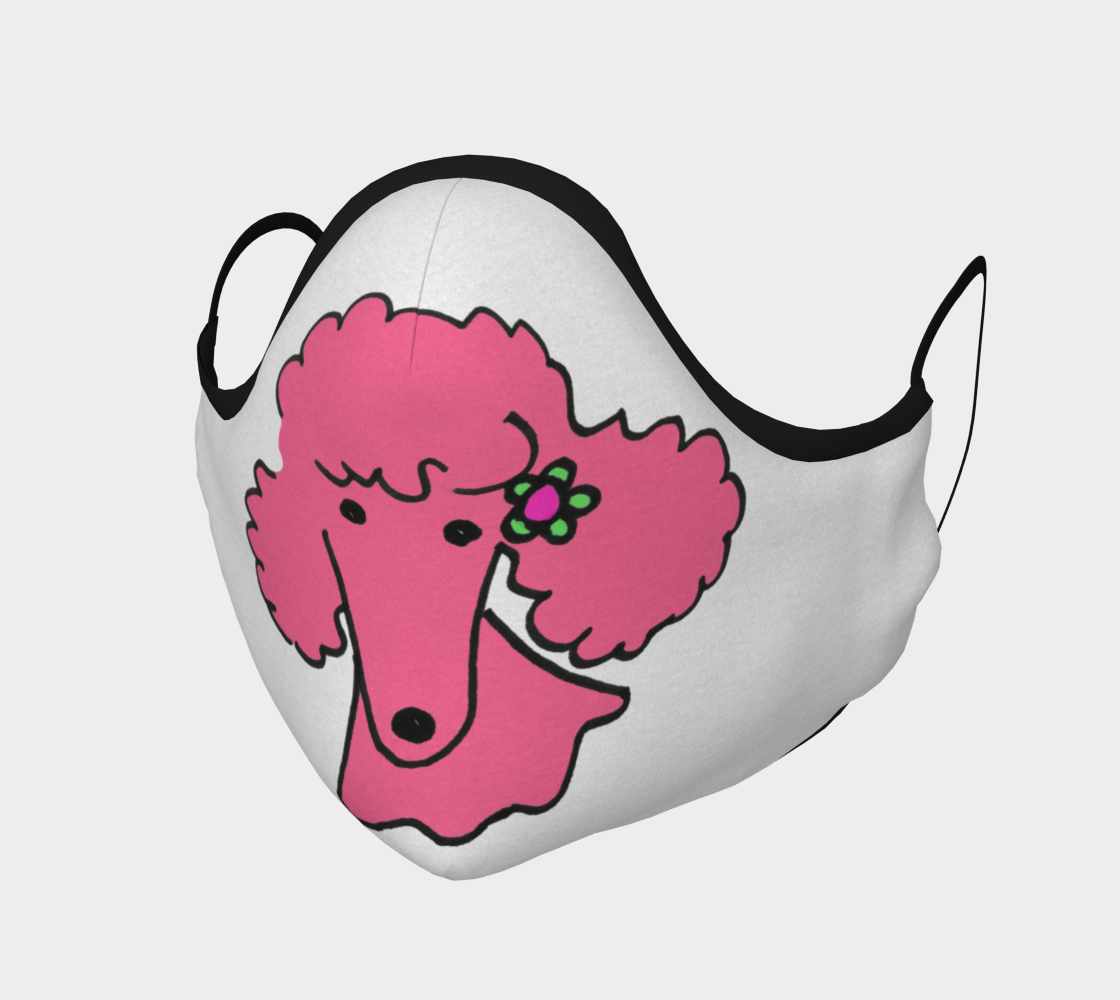FACE MASK - Pink Poodle by Broussalian preview