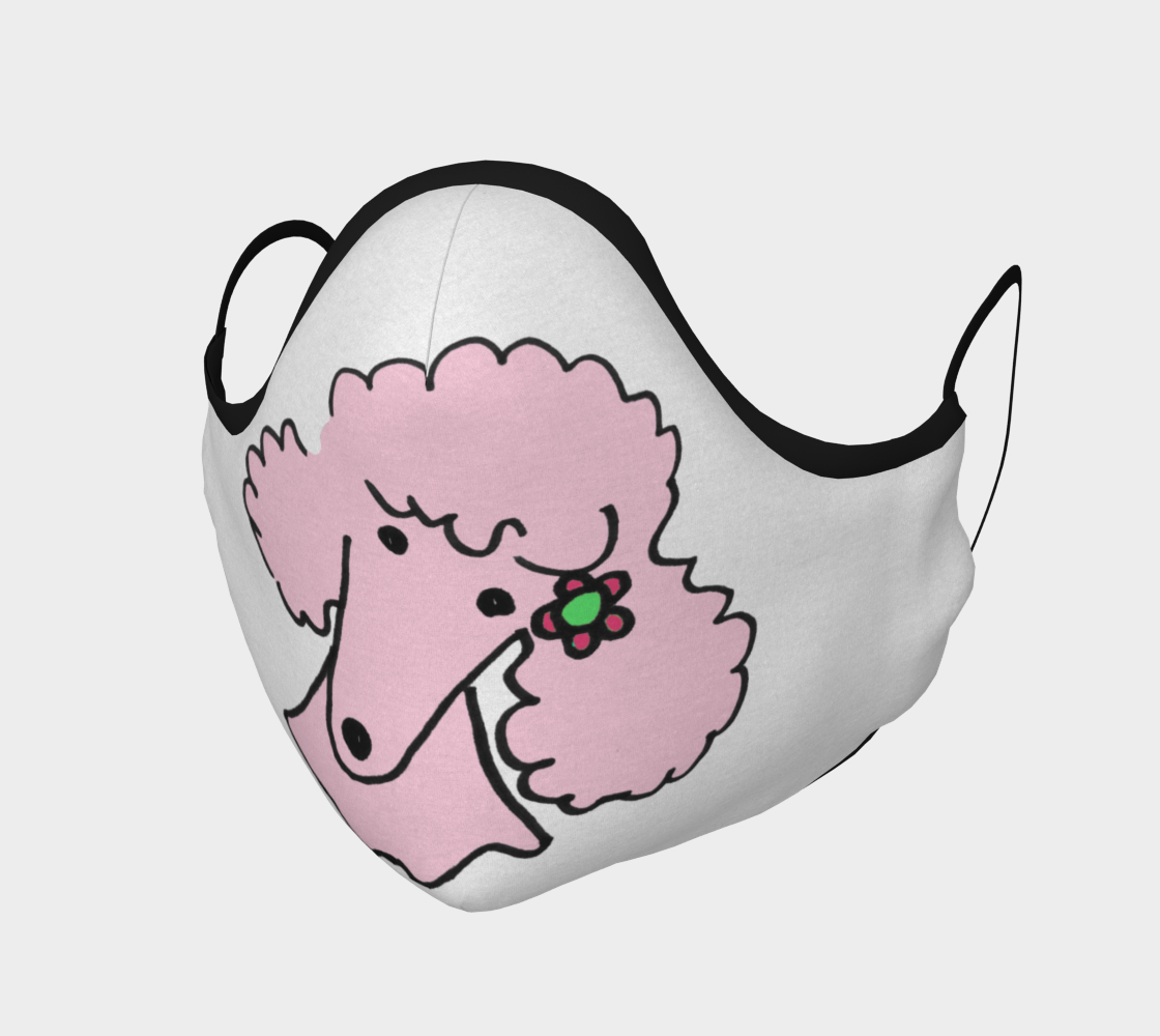 FACE MASK - Light Pink Poodle preview