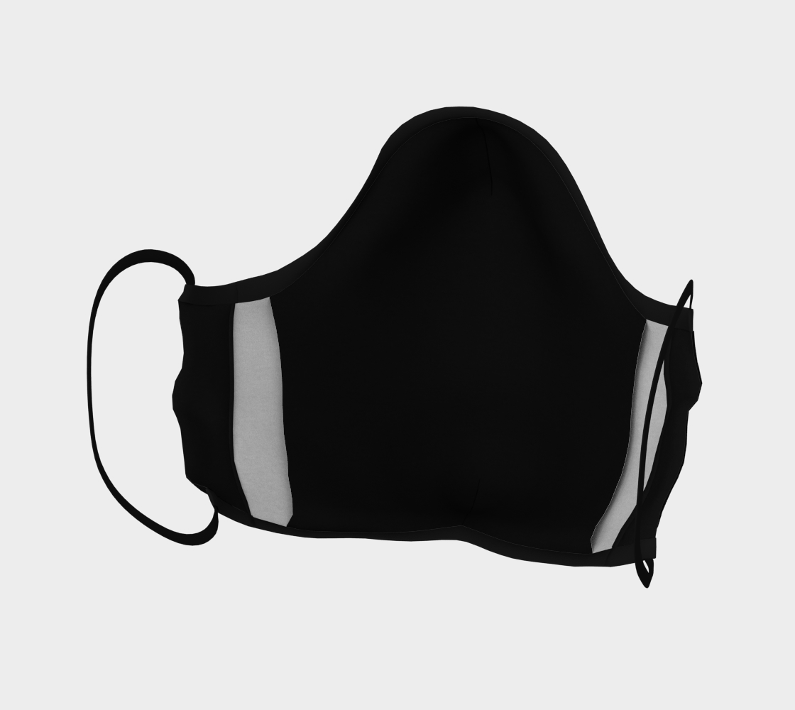 Corona Virus Covid 19 Red Ban Symbol Virus Silhouette Face Mask preview #4