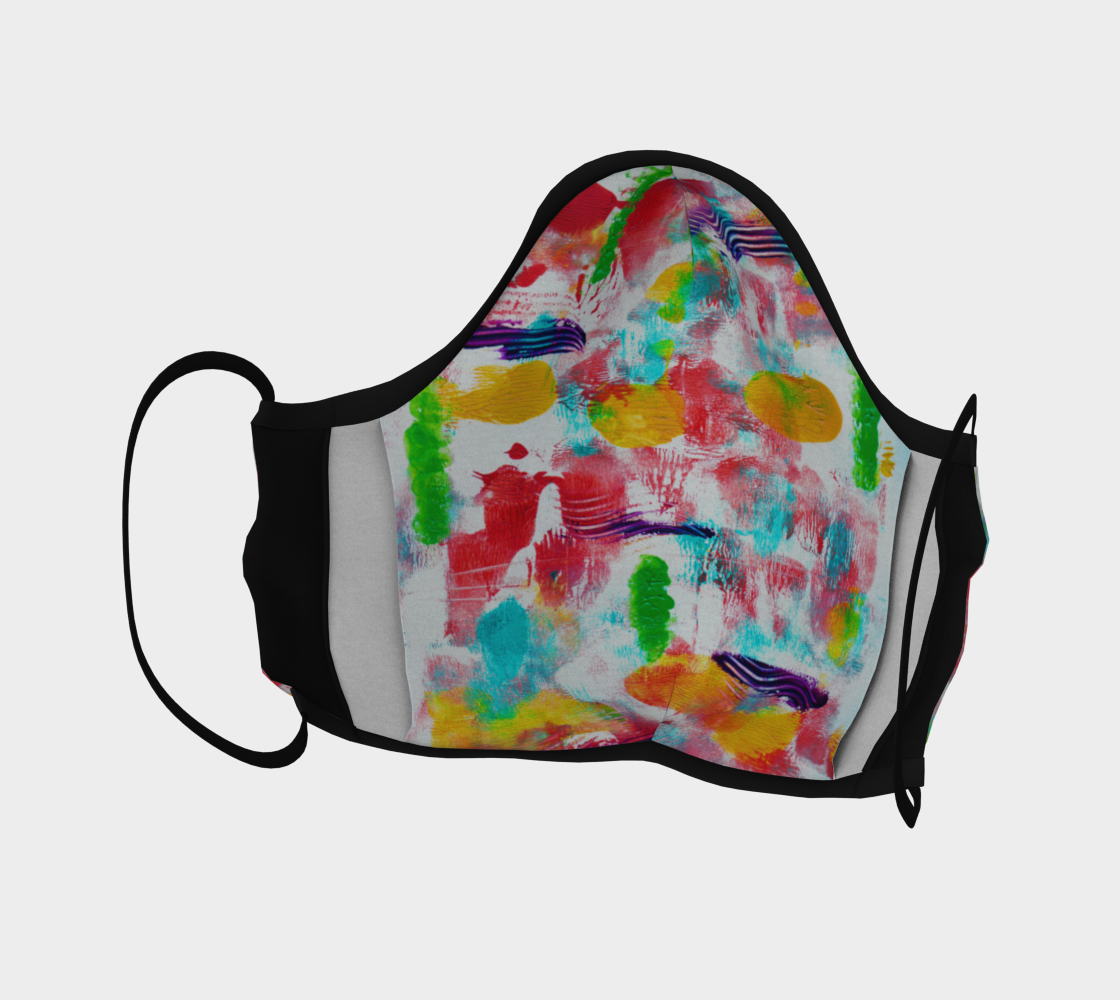 COLOURFUL ABSTRACT FACE COVERING preview #4