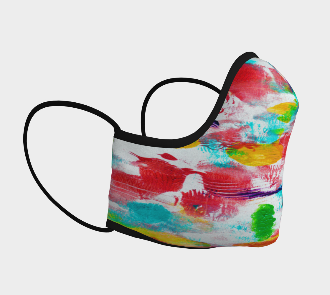 COLOURFUL ABSTRACT FACE COVERING preview #3