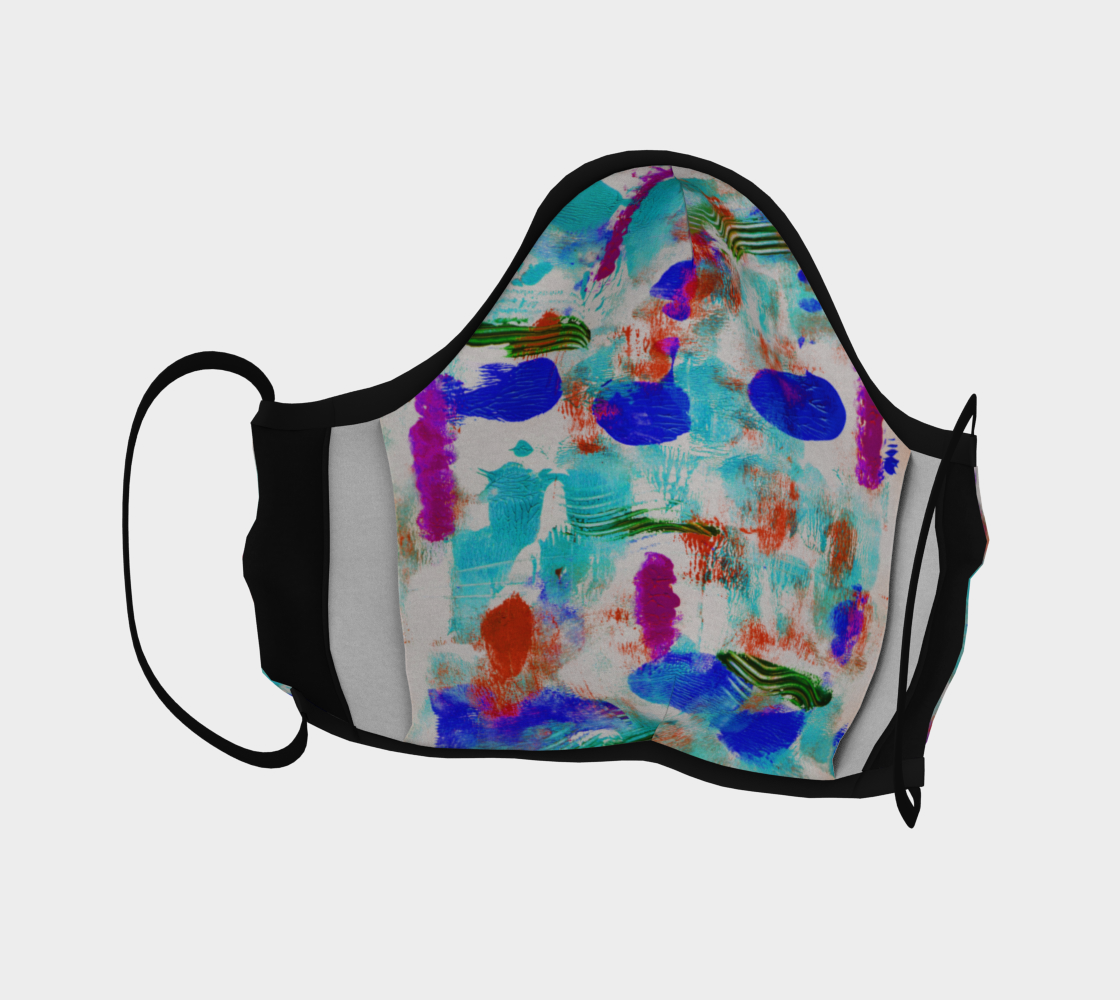THE BLUES ABSTRACT FACE COVERING preview #4