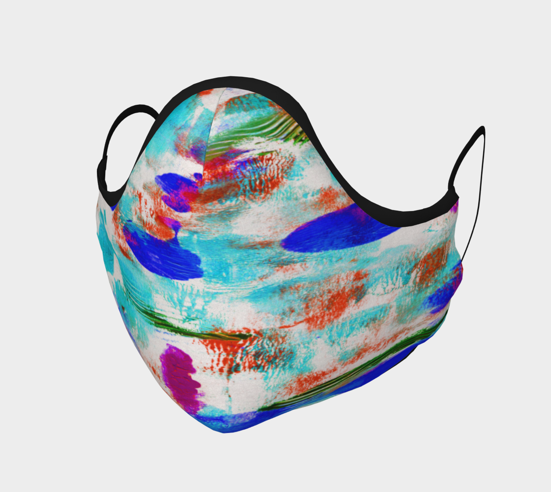 THE BLUES ABSTRACT FACE COVERING preview #1