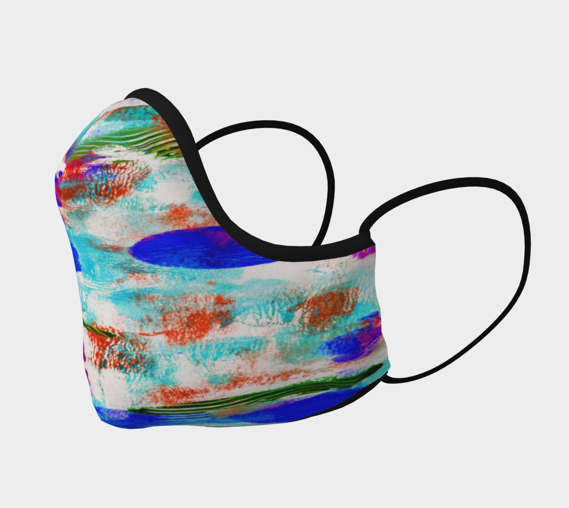 THE BLUES ABSTRACT FACE COVERING preview #2