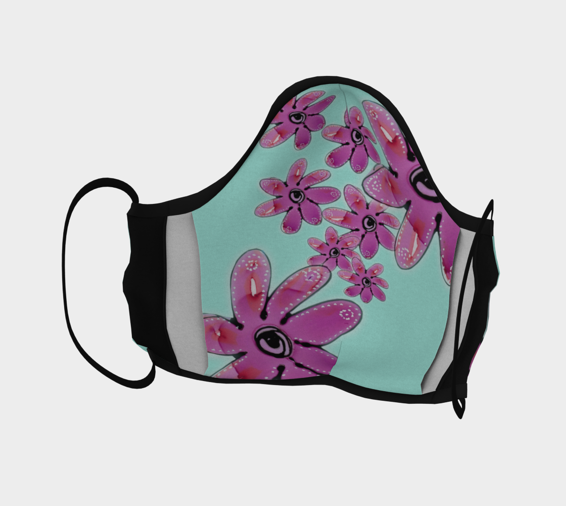 COTTON CANDY FLORAL FACE COVERING preview #4