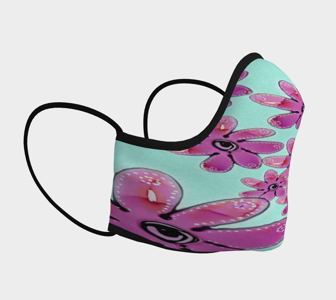COTTON CANDY FLORAL FACE COVERING preview #3