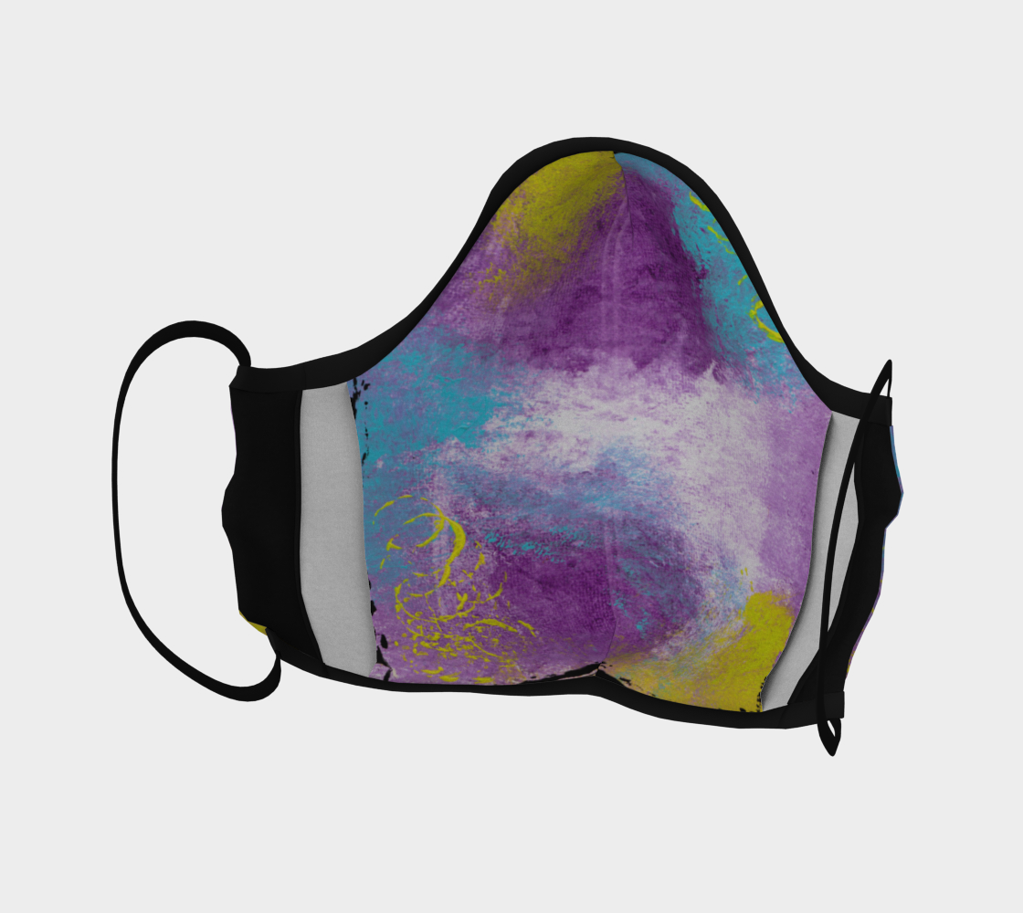 PURPLE ABSTRACT FACE COVERINGS preview #4