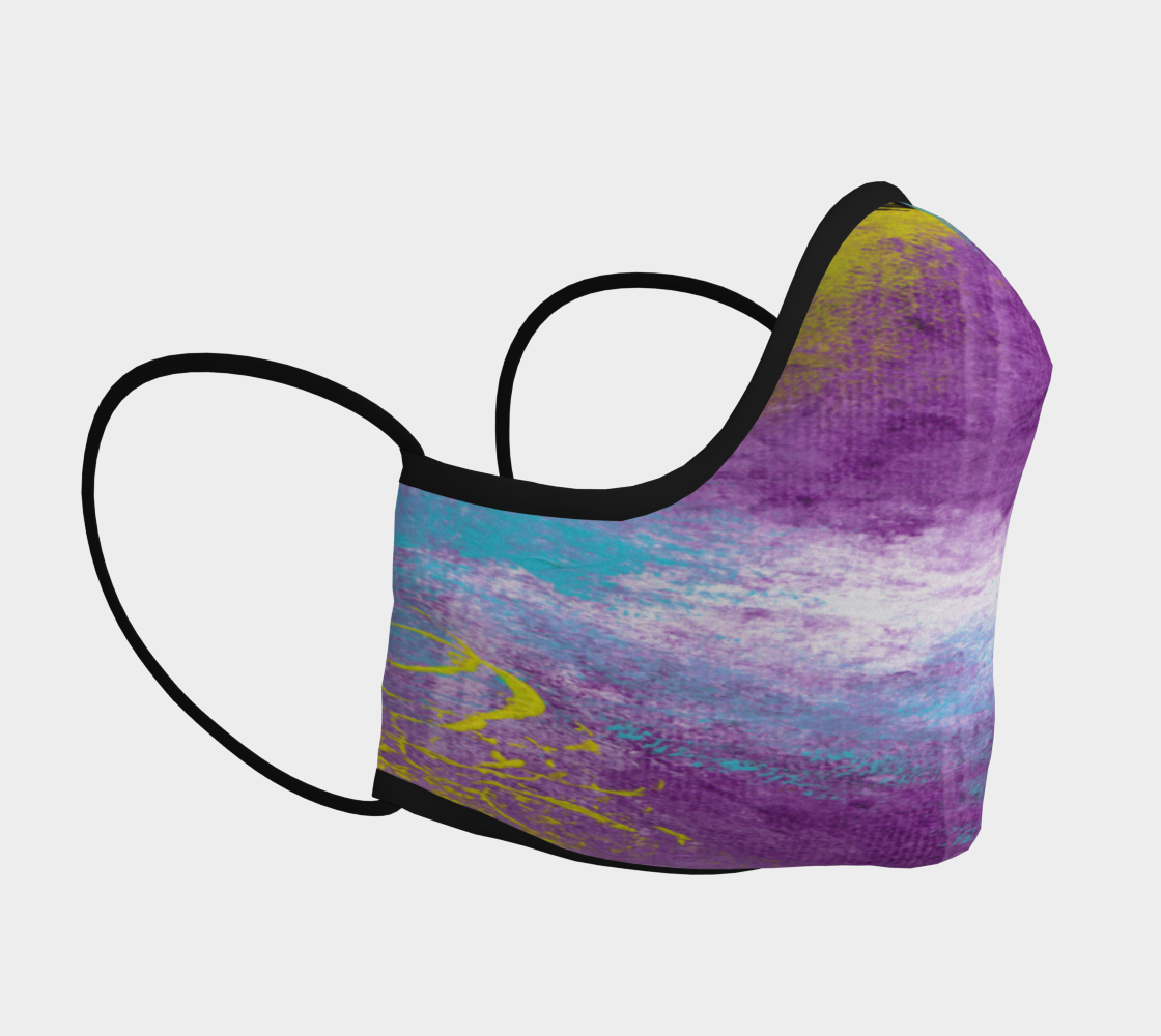 PURPLE ABSTRACT FACE COVERINGS preview #3