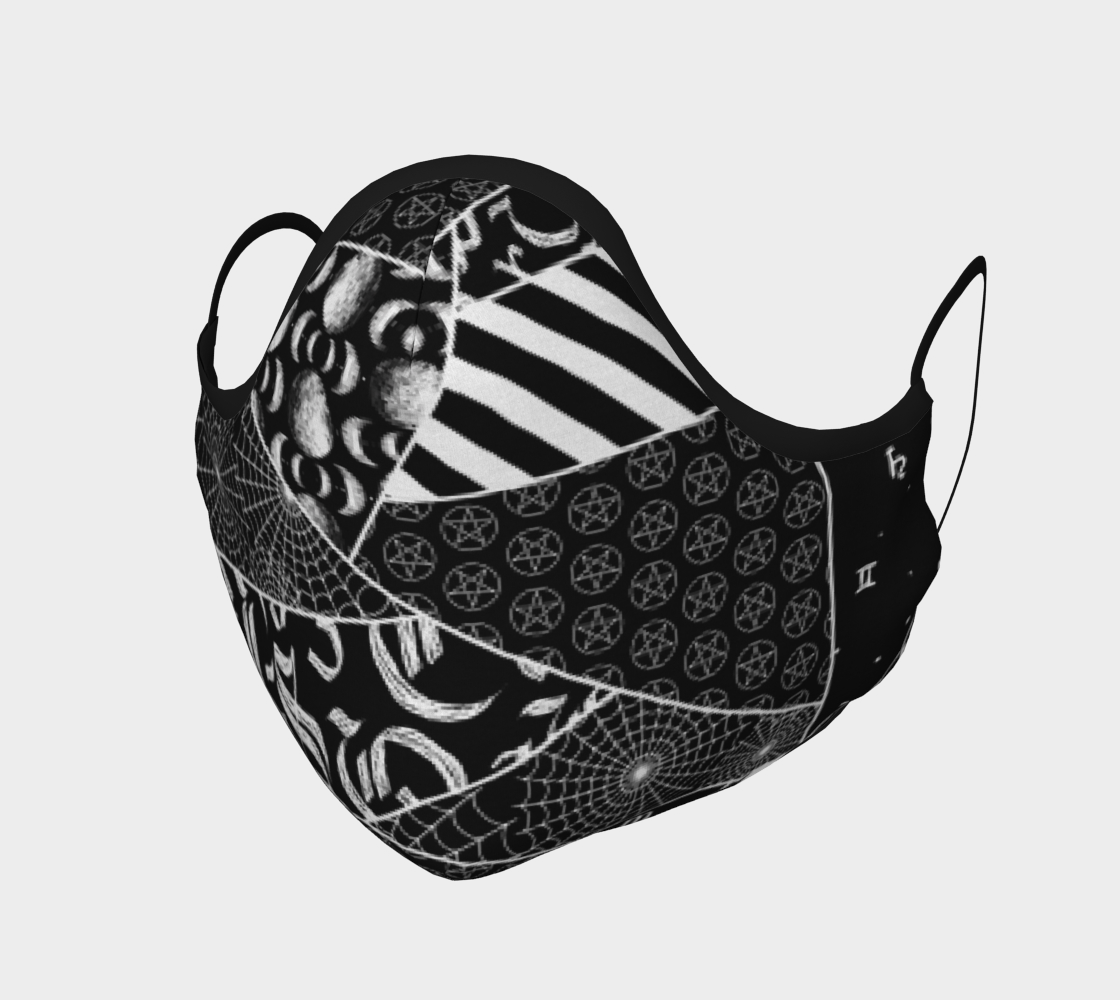 Goth Patchwork Face Mask preview