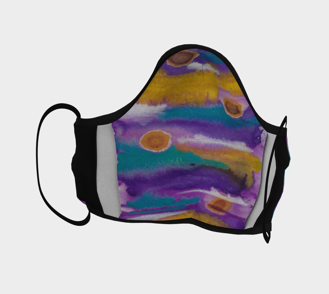 PURPLE TIDES FACE COVERING preview #4