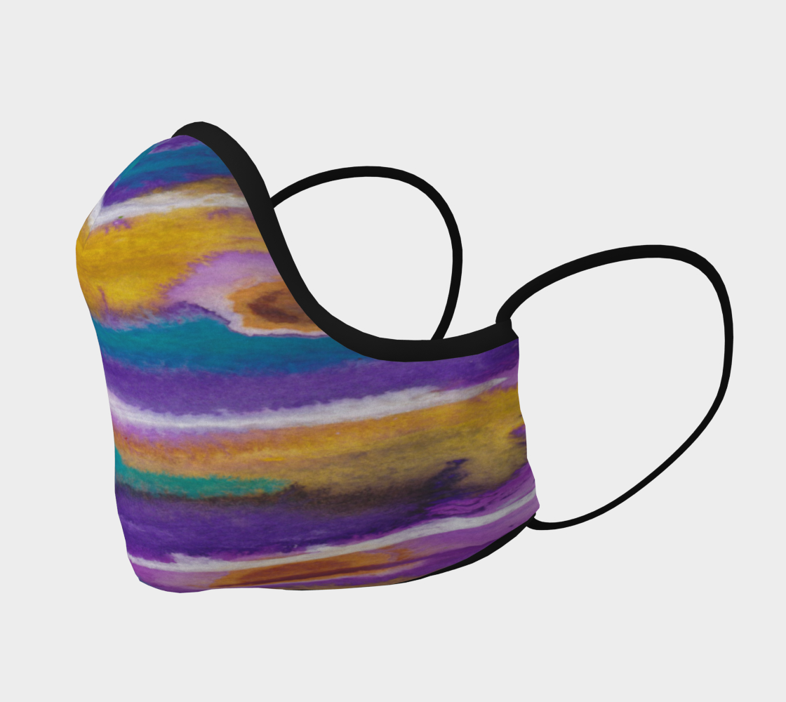 PURPLE TIDES FACE COVERING preview #2