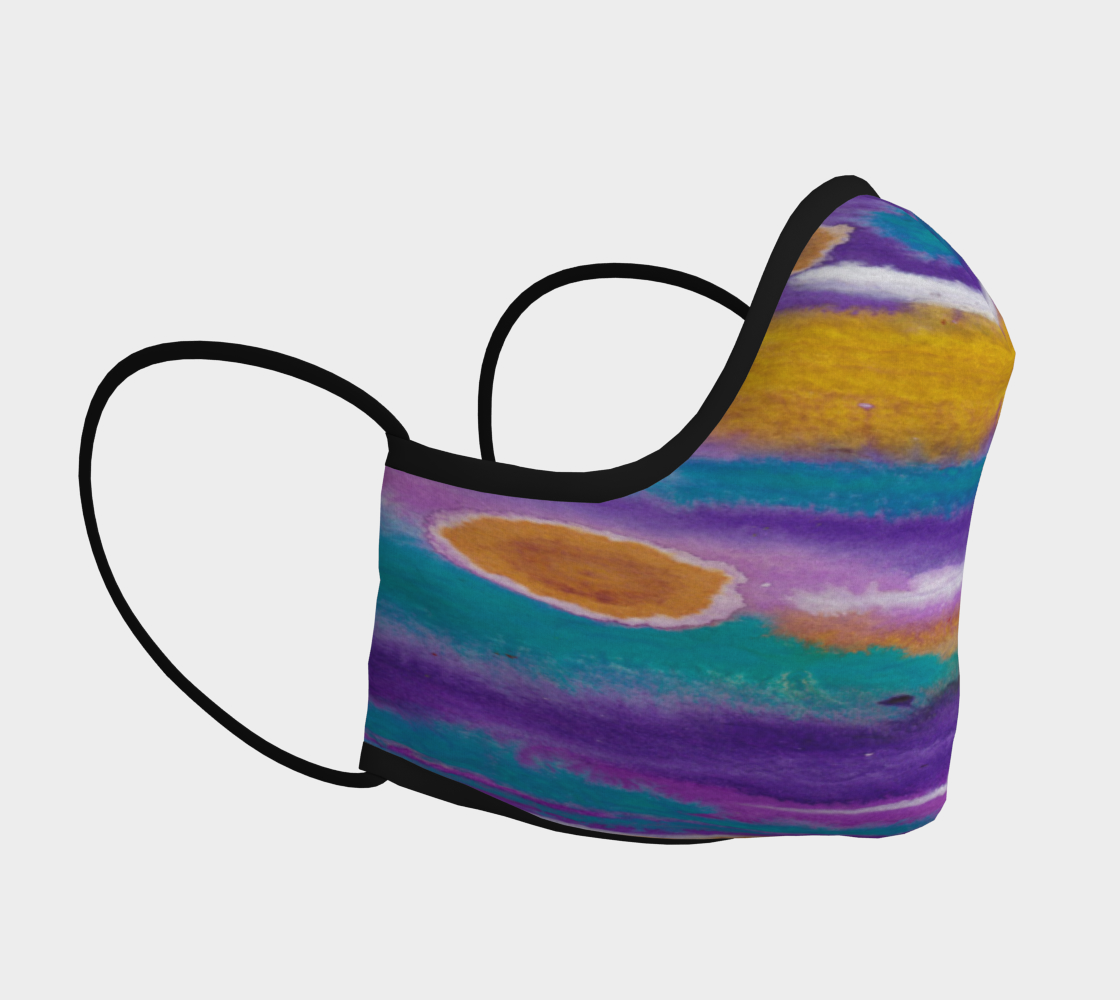 PURPLE TIDES FACE COVERING preview #3