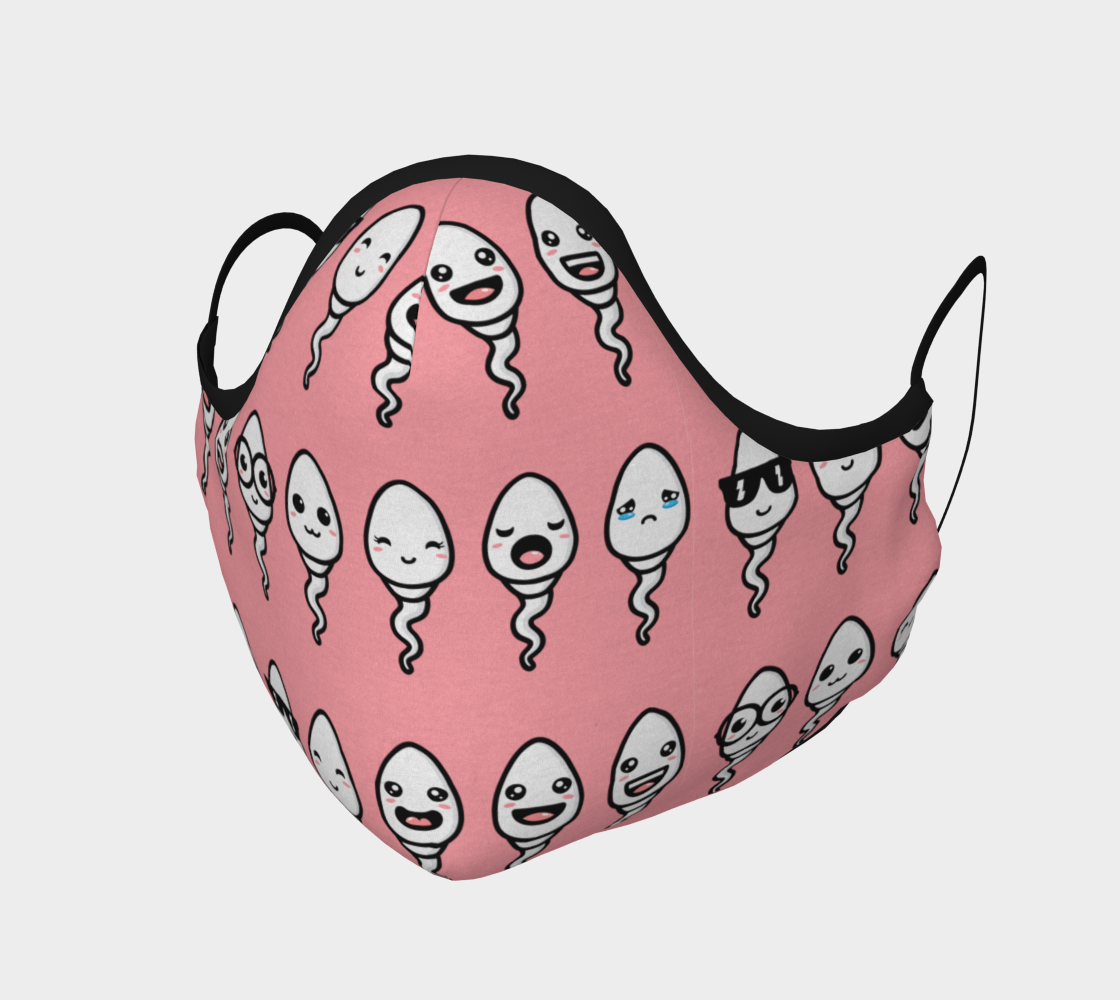 Emoji Sperm Face Mask preview #1