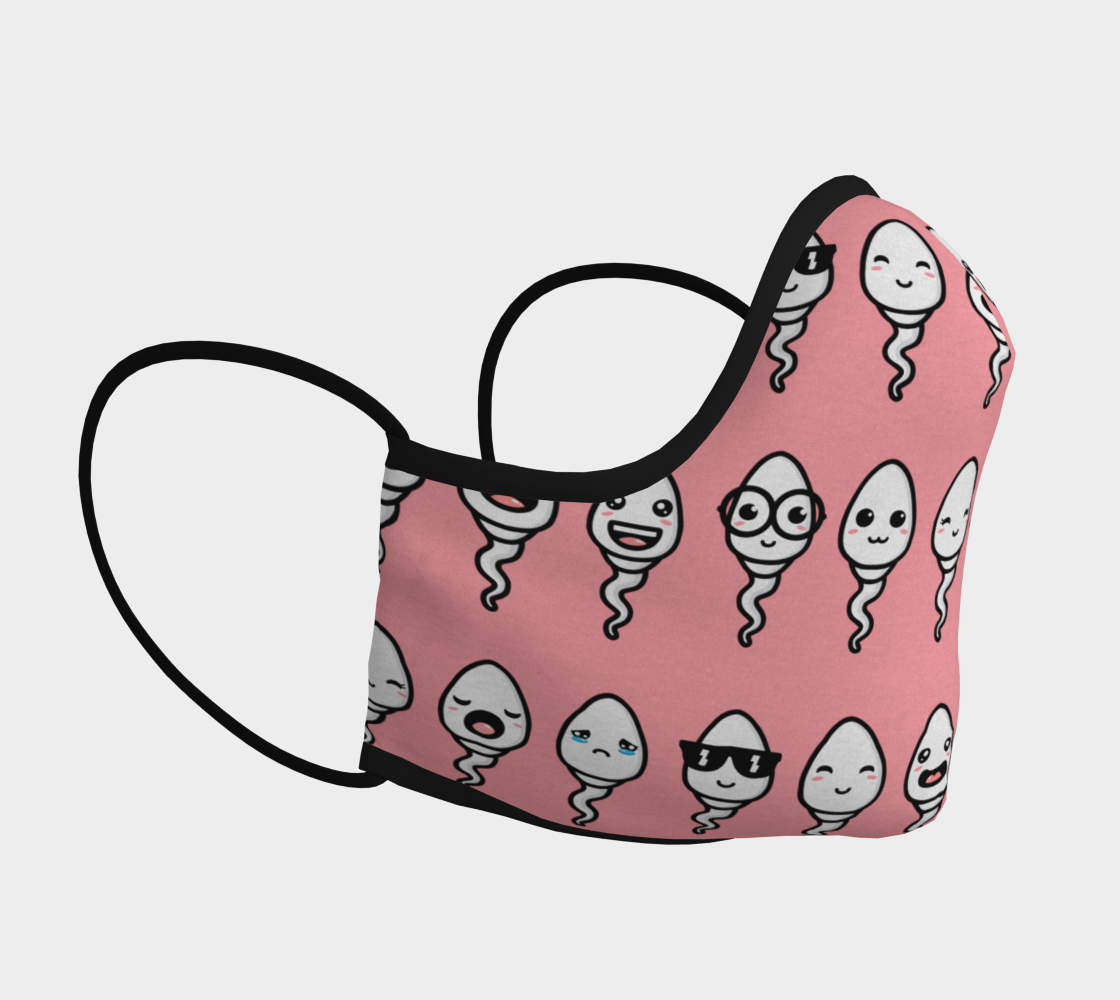 Emoji Sperm Face Mask preview #3