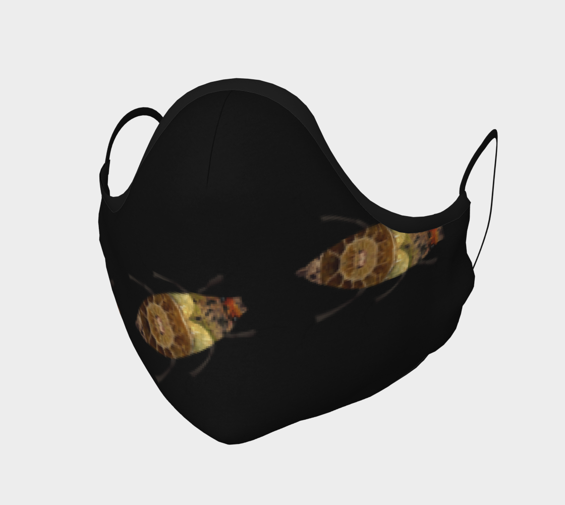 Brown Bugs on Black Mask preview