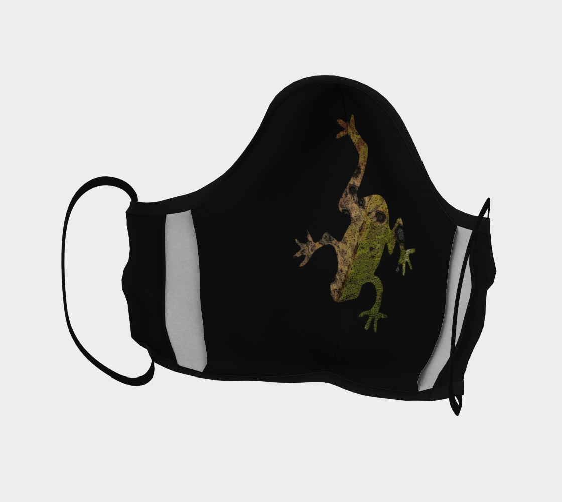 Green Frog on Black Mask preview #4