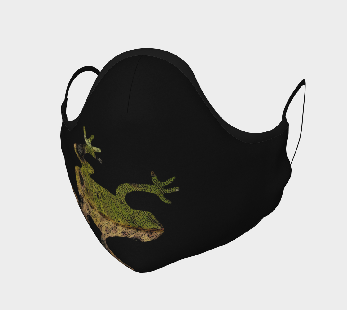 Green Frog on Black Mask preview