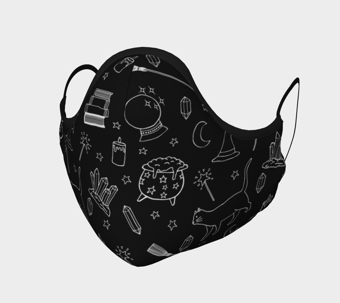 Masque chat sorcière / Witchy kitty mask preview #1