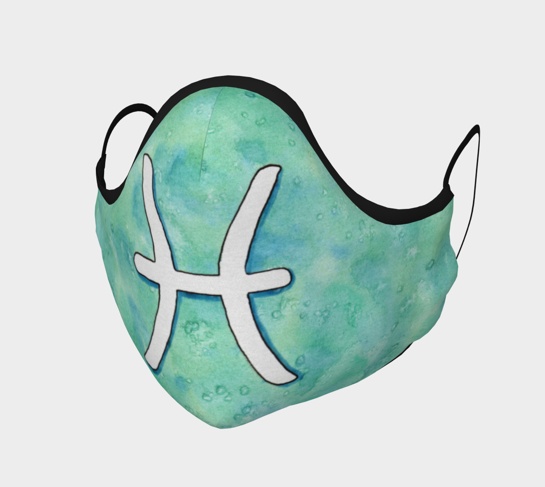 Pisces astrological sign Face Covering preview