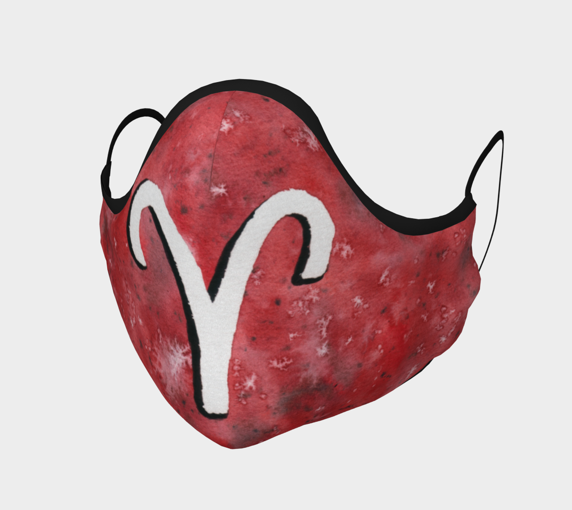 Aries astrological sign Face Covering aperçu