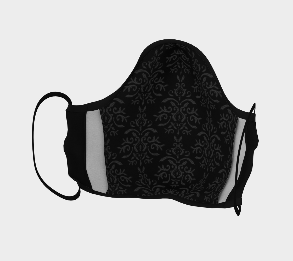 Baroque Goth Black Damask preview #4
