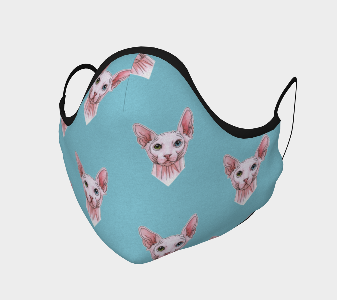 Sphynx cats pattern Face Covering preview