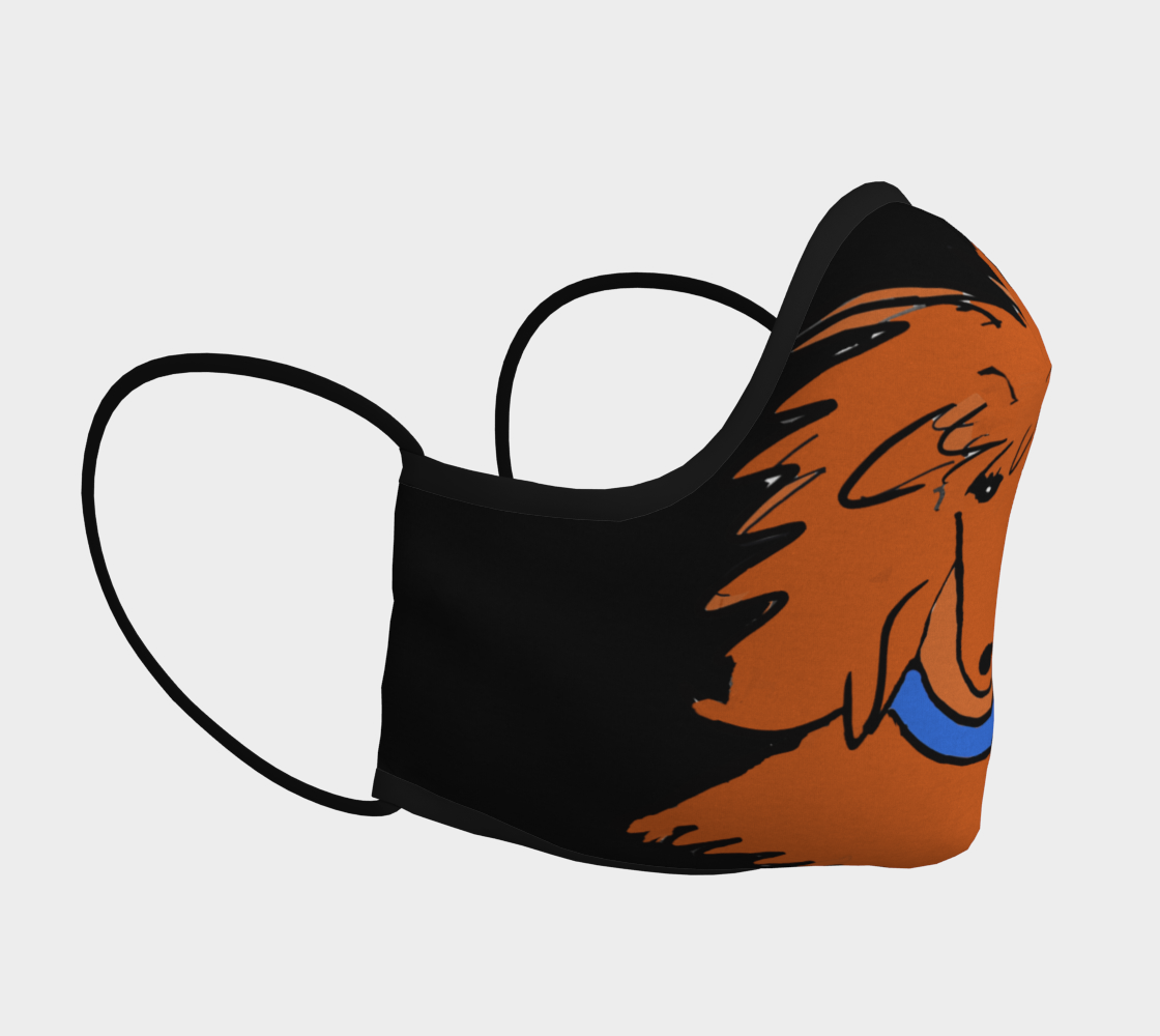 Aperçu de FACE MASK - LANCE RED Poodle by broussalian #3