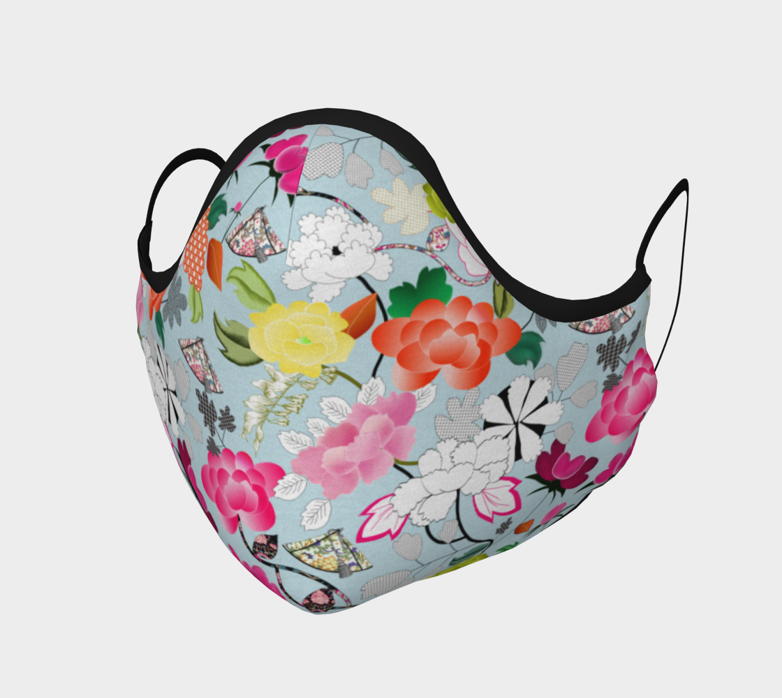 Chinoiserie Face Covering Mask - "Chinoiserie Pop" aperçu
