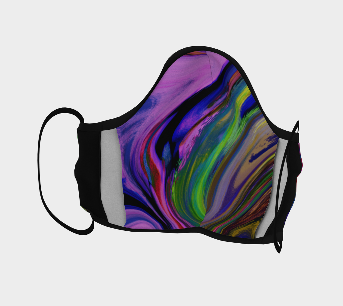Painted Swirls with purple preview #4