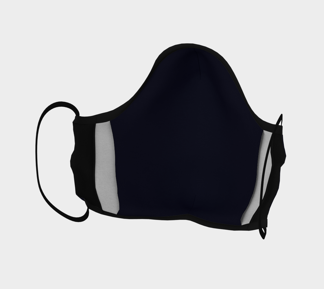 Face Mask Dark Navy Blue, AOWSGD preview #4